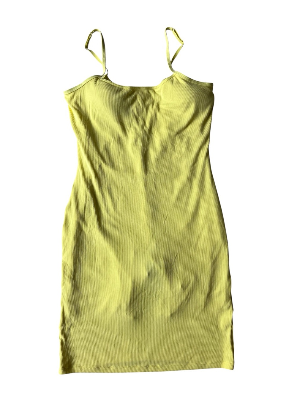 POPILUSH YELLOW MODAL TANK BODYCON DRESS XXL WOMENS